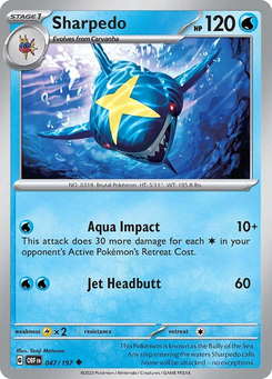 Sharpedo #47 from Obsidian Flames