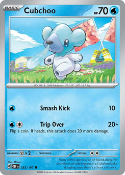Cubchoo #53 from Obsidian Flames