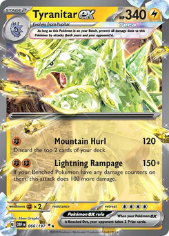 Tyranitar ex #66 from Obsidian Flames