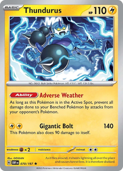 Thundurus #70 from Obsidian Flames