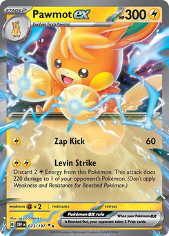 Pawmot ex #73 from Obsidian Flames