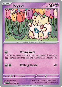 Togepi #83 from Obsidian Flames