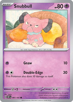 Snubbull #87 from Obsidian Flames