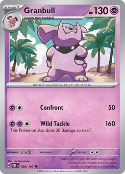 Granbull #88 from Obsidian Flames