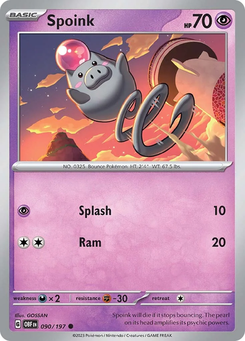 Spoink #90 from Obsidian Flames