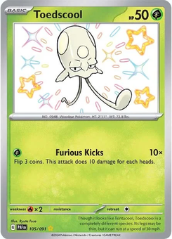 Toedscool #105 from Paldean Fates