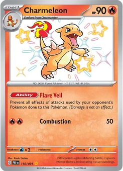 Charmeleon #110 from Paldean Fates