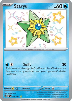 Staryu #118 from Paldean Fates