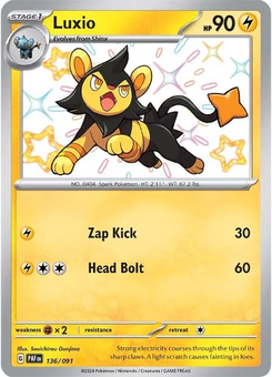 Luxio #136 from Paldean Fates
