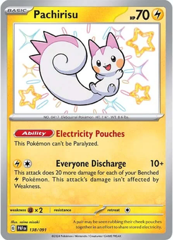 Pachirisu #138 from Paldean Fates