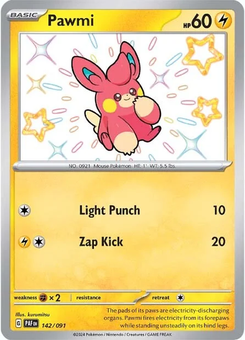 Pawmi #142 from Paldean Fates