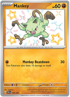 Mankey #169 from Paldean Fates