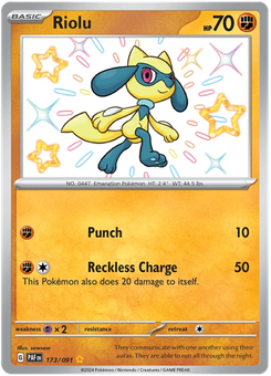 Riolu #173 from Paldean Fates