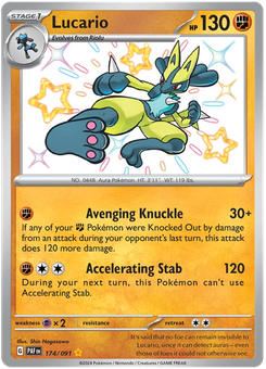 Lucario #174 from Paldean Fates