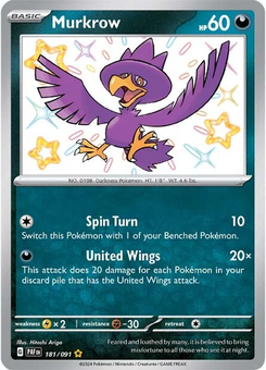 Murkrow #181 from Paldean Fates
