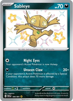 Sableye #184 from Paldean Fates