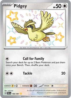 Pidgey #196 from Paldean Fates