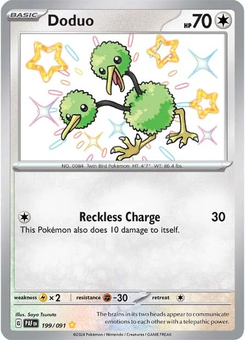 Doduo #199 from Paldean Fates
