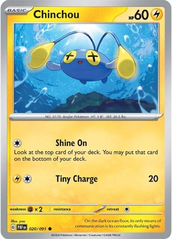 Chinchou #20 from Paldean Fates