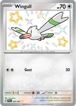 Wingull #203 from Paldean Fates