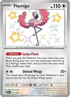 Flamigo #211 from Paldean Fates