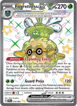 Forretress ex #212 from Paldean Fates