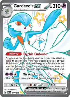 Gardevoir ex #217 from Paldean Fates