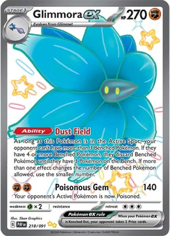 Glimmora ex #218 from Paldean Fates