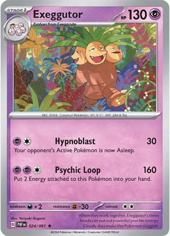 Exeggutor #24 from Paldean Fates