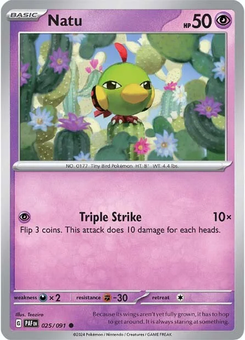 Natu #25 from Paldean Fates
