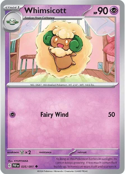 Whimsicott #35 from Paldean Fates