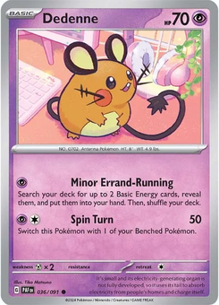 Dedenne #36 from Paldean Fates