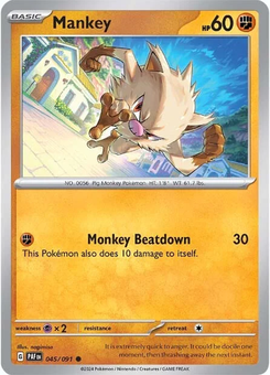 Mankey #45 from Paldean Fates