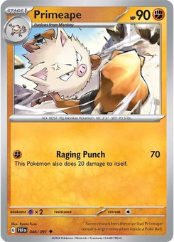 Primeape #46 from Paldean Fates