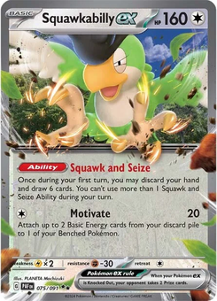 Squawkabilly ex #75 from Paldean Fates