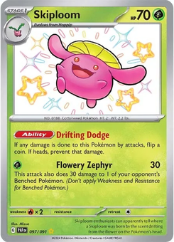 Skiploom #97 from Paldean Fates