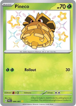 Pineco #99 from Paldean Fates