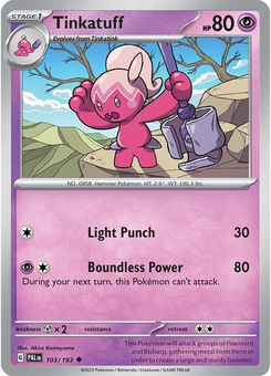 Tinkatuff #103 from Paldea Evolved