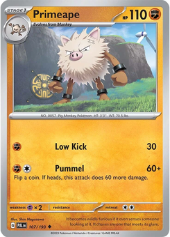 Primeape #107 from Paldea Evolved