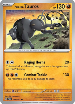 Paldean Tauros #108 from Paldea Evolved