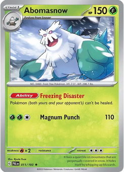 Abomasnow #11 from Paldea Evolved