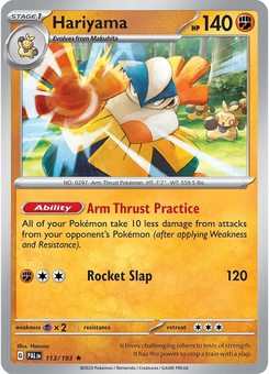 Hariyama #113 from Paldea Evolved