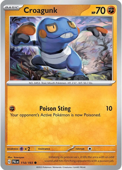 Croagunk #114 from Paldea Evolved