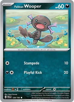 Paldean Wooper #129 from Paldea Evolved