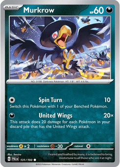 Murkrow #131 from Paldea Evolved
