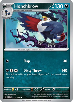 Honchkrow #132 from Paldea Evolved