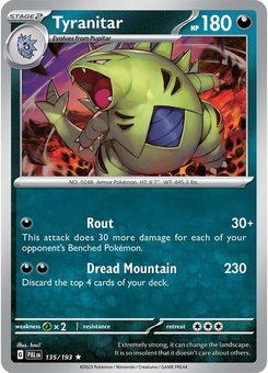 Tyranitar #135 from Paldea Evolved