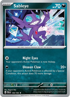 Sableye #136 from Paldea Evolved