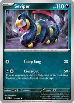 Seviper #137 from Paldea Evolved