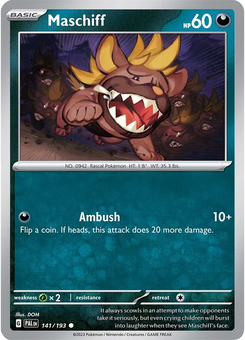 Maschiff #141 from Paldea Evolved